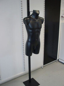 Bysta černá pánská - plastové torzo - 5