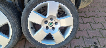 Alu kola originál Škoda Superb 5x112 7x17 ET37 3U0 601 025 - 5