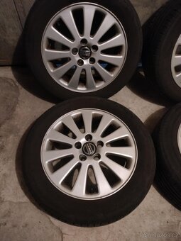 4ks alu disky orig. Volvo 5x108 R16 pneu 5mm 205/55 r16 - 5