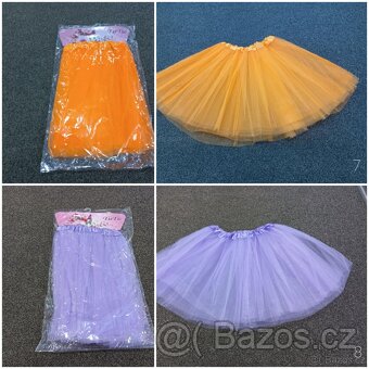 Nové tylové tutu sukně, délka 40 cm, cca 7-11 let - 5