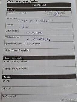 Silniční kolo Cannondale - 5