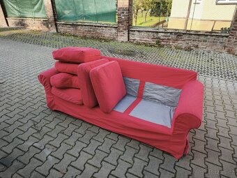 Červený gauč Ektorp Ikea - 5