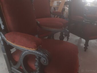 Starožitna sofa 2 křesla II - 5