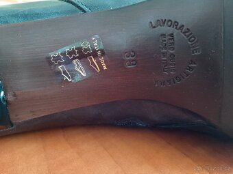 Celokožené kozačky velikost 39 - 5