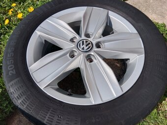 Alu kola 5x112 r16 VW Caddy a letní 205/55/16 - 5