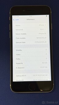 iPhone SE2020 64GB White, nečte otisk prstu - 5