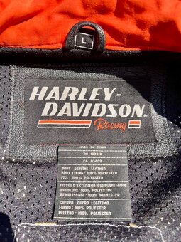 Originální kožená bunda Harley-Davidson – vel. L - 5
