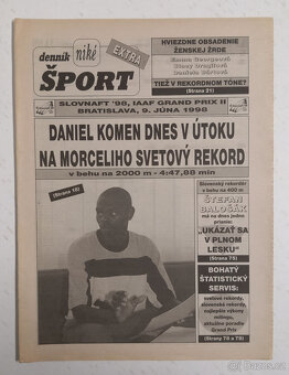 Staré noviny Denník Šport 2 - 5