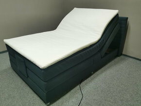 Nová elektricky polohovací postel CARMEN 120x200 cm modrá - 5
