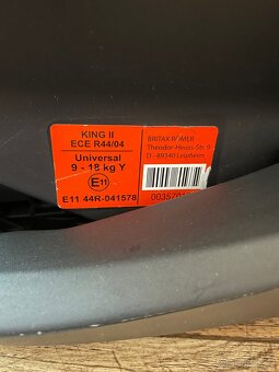 Dětská autosedačka Britax Römer King II 9-18 kg Black Storm - 5