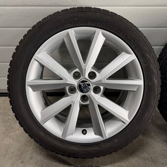 Alu kola Škoda, zimní Nokian 6mm 215/45 R16, 5x100 - 5