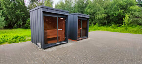 Venkovní finská panoramatická sauna Diamant - 5