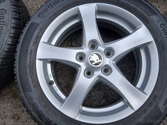 Prodám sadu ALU kol Borbet 205/55R16 zimní - 5