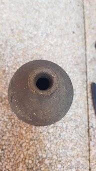 Stará hliněná váza 12cm - 5