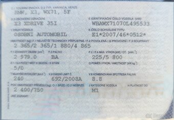 BMW x3 335i odpočet DPH. Na opravu nebo ND - 5