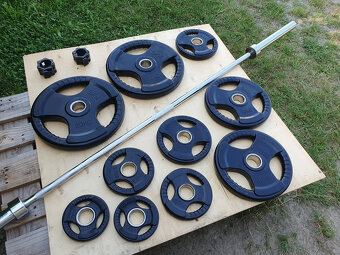 BENCH činka 98kg olympijská, nová - 5