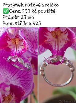 Stříbrné náušnice a prstýnek - 5