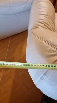 Kožená sedací souprava rohová - 5