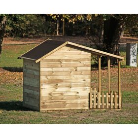 Detský drevený záhradný domček - 5