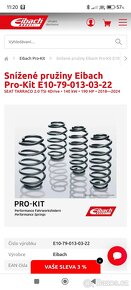 Snížené pružiny Eibach pro Seat,VW,Škodu - 5