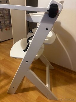 KINDERKRAFT Jídelní židlička, bílá - 5