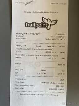 Prodám nové běžecké boty Brooks Cascadia 17 - 5
