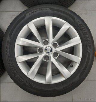 Originál alukola Škoda Letní 5x112 205/55 R15 - 5
