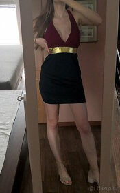 Party šaty s holými zády - 5