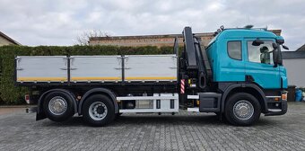 Scania P400-6x2–Valník/Sklápěč S3+HR-PALFINGER PK 18002 EH - 5