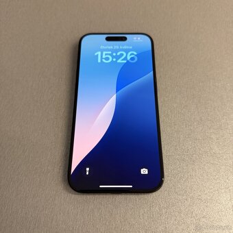 iPhone 15 Pro 128GB black titan, 100% baterie, rok záruka - 5