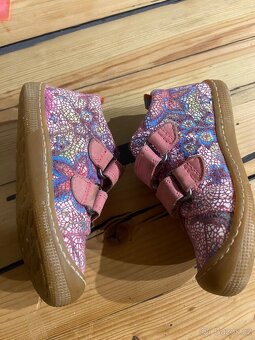 Barefoot dětské tenisky Koel - Danny Fantasy Fuchsia flowers - 5