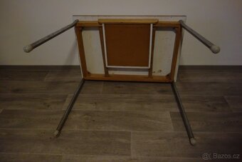 RETRO VINTAGE STŮL ČSSR  70 léta UMAKART CHROM BUK - 5