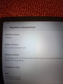 TCL Tablet 10.1 palců T-mobile tab2 a 118 Gb úložišté - 5