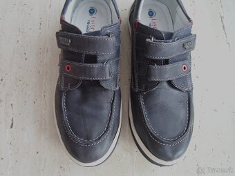 Modré boty polobotky kožené - 35 - 5