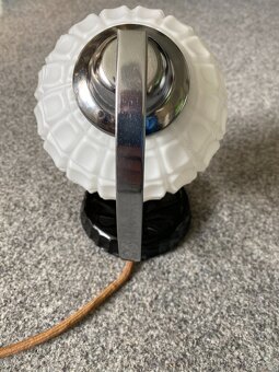 lampa lampička Art deco lampička chrom svítidlo staré - 5