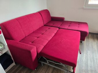 Pohovka/sedačka rozkládací L - česká výroba - 5