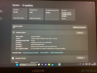 Herní notebook Lenovo legion 5 15IMH05H - 5