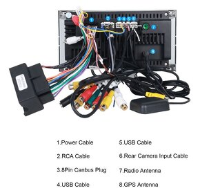 Ford rádio hranaté Android Carplay - 5