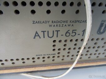 Nabízím retro radio ATUT-65. Radio je funkční. Potenciometry - 5
