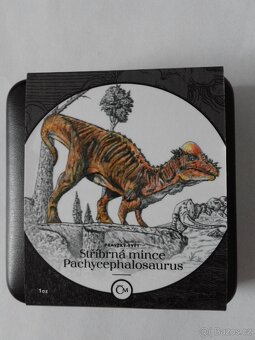 Stř. mince Pravěký svět - Pachycephalosaurus proof - 5