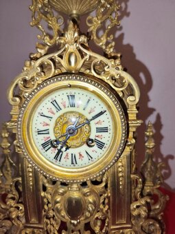 STAROŽITNÉ KOMODOVÉ HODINY - REGENCY - 1850-1890 - 5