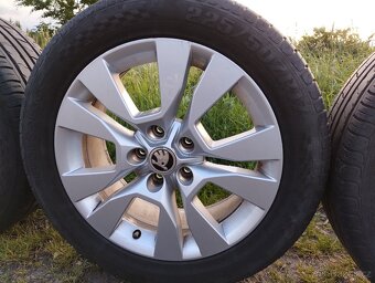 Originál ALU kola Škoda Yeti R17+ letní pneu - 5