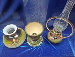 Zelená majoliková lampa - 5