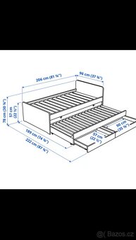 Postel Ikea Slakt s výsuvným lůžkem - 5
