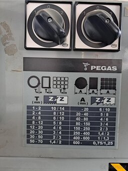 Dvoukotoučová pila na ocelové prof. PEGAS 350 VERTIKAL TWIN - 5