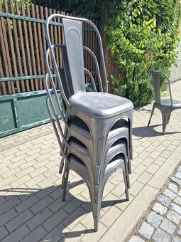 38x kovové gastro židle - 5