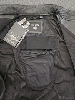 Nová kožená bunda Harley Davidson XL včetně chráničů - 5