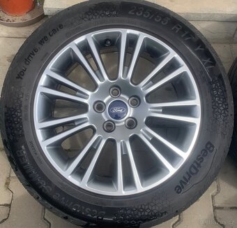 Alu kola Ford 5x108, R17, letní, ET52,5, šedé - 5