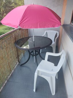 ZAHRADNÍ POSEZENÍ KOMPET STOLEK+ 2x ŽIDLE BALKÓNOVÉ TERASOVÉ - 5