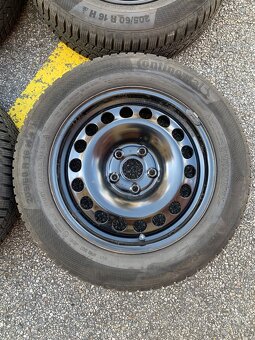 16” Plechové disky 5x112 včetně zimní pneu 205/60 R16 - 5